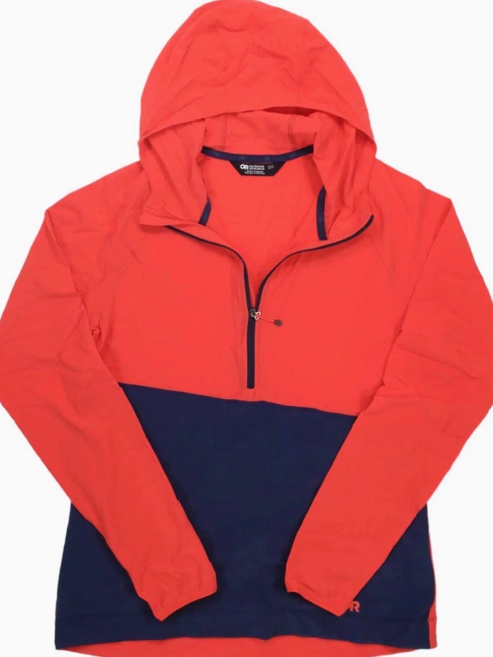 Outdoor Research Women’s Half-Zip Pullover Sun Jacket - Red/Navy